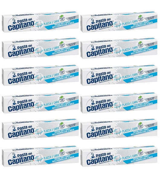 Dentifricio Pasta del Capitano 100ml Placca e Carie 12pz