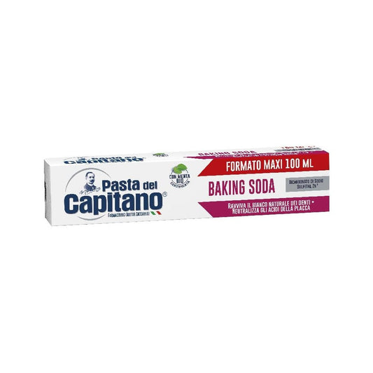 Dentifricio Pasta del Capitano 100ml Baking Soda 12pz