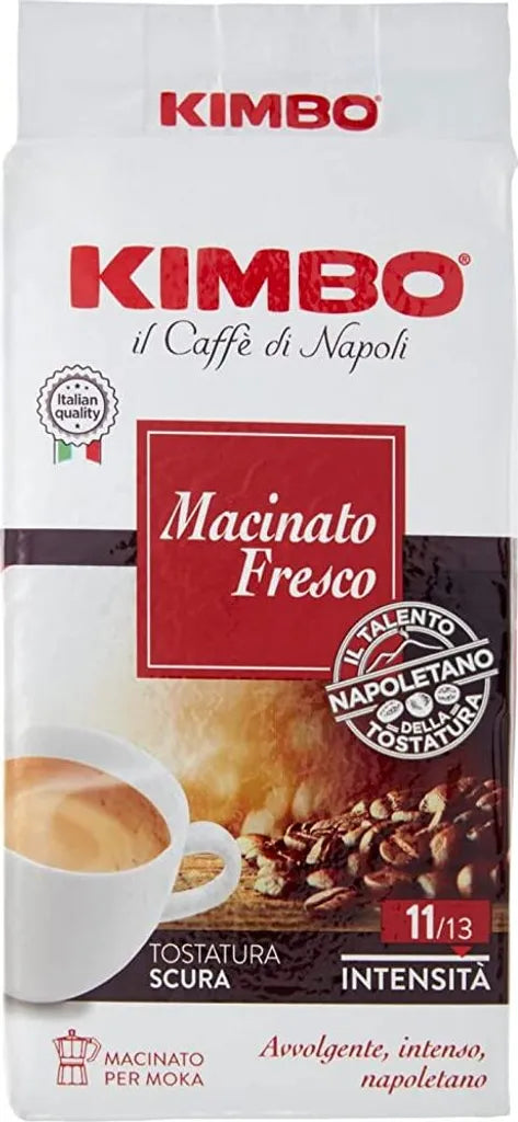 Kimbo Caffè Macinato Fresco 250g Espresso Aroma Intenso 5pz