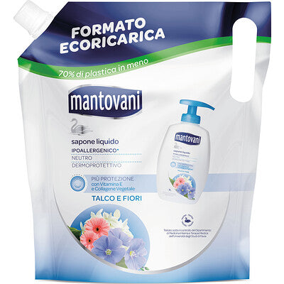 MANTOVANI SAPONE ECORIC.TALCO ML.750 6 PZ