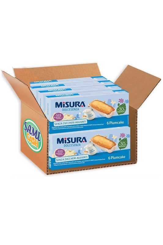 Misura Dolcesenza Plumcake allo Yogurt  confezione da 6 pz, 190g.