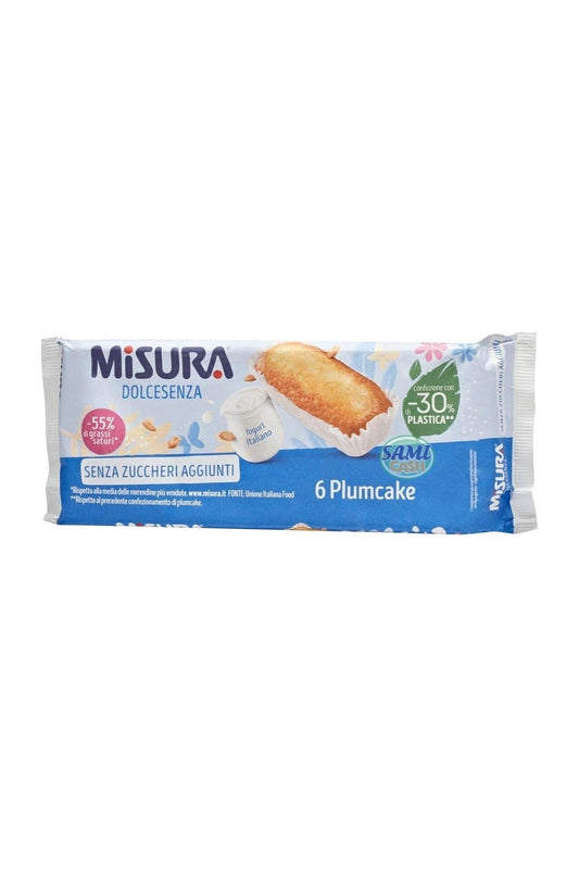 Misura Dolcesenza Plumcake allo Yogurt  confezione da 6 pz, 190g.