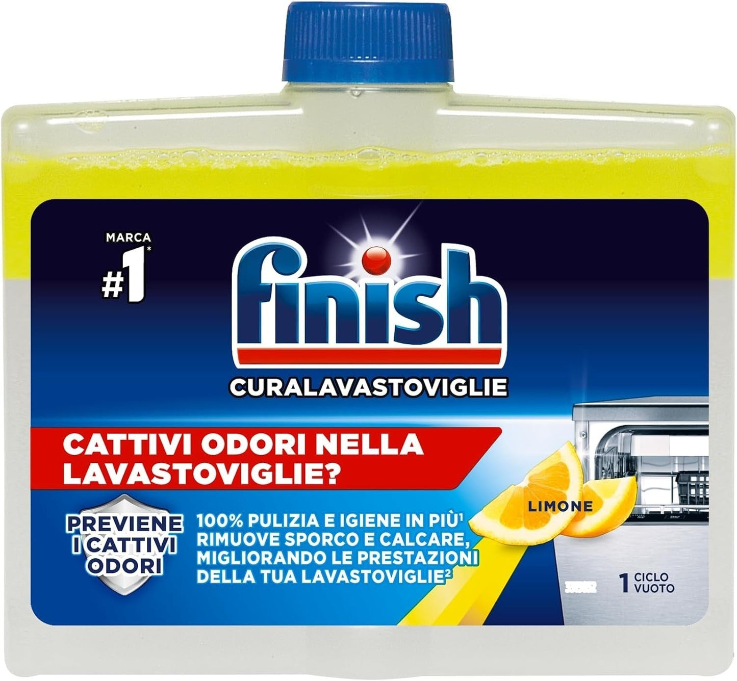 Finish Cura Lavastoviglie al Limone 12 pz