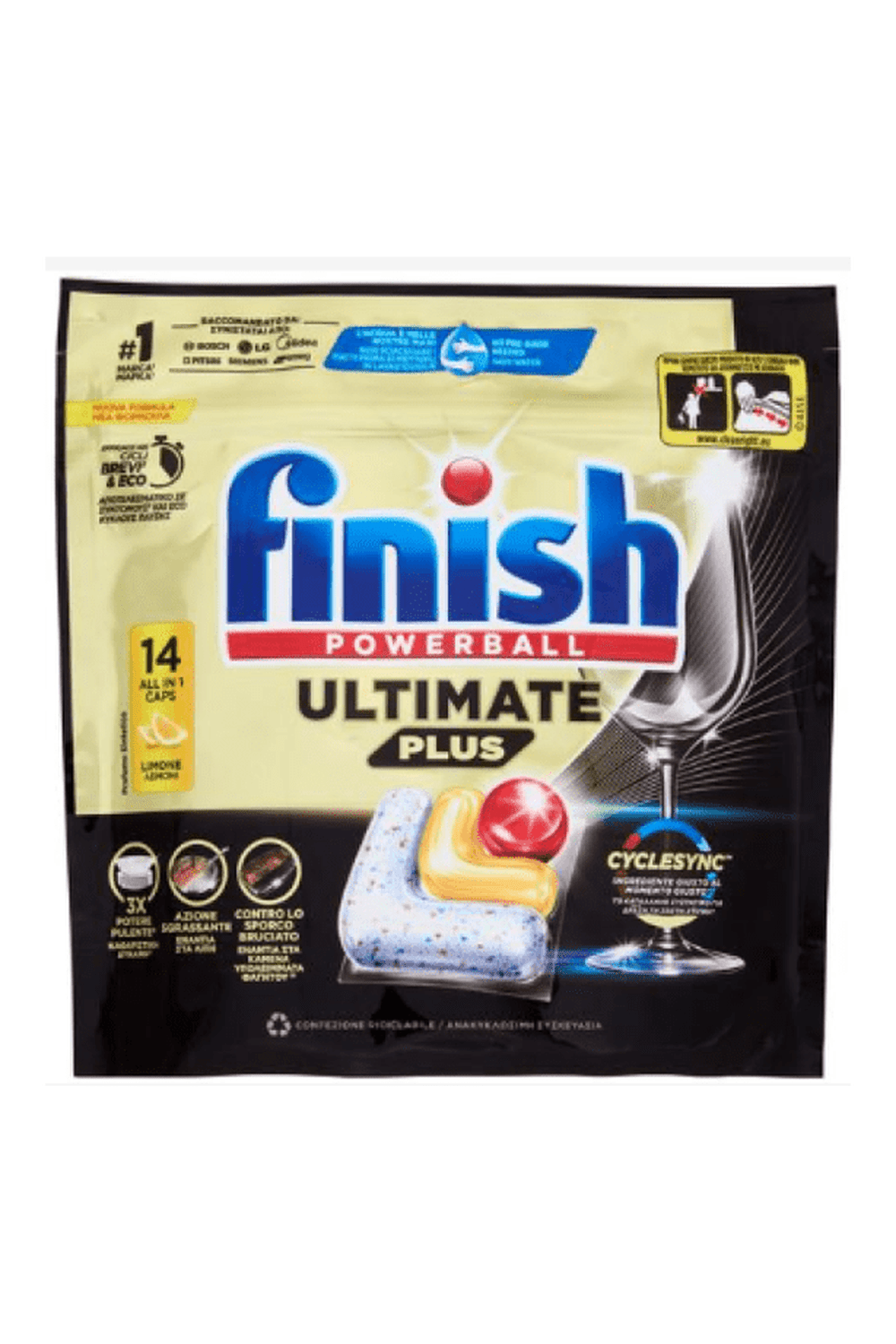 Finish Ultimate Plus All in One 14 Tabs Limone 98 tabs