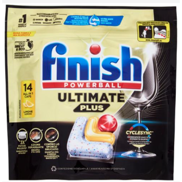 Finish Ultimate Plus All in One 14 Tabs Limone 98 tabs