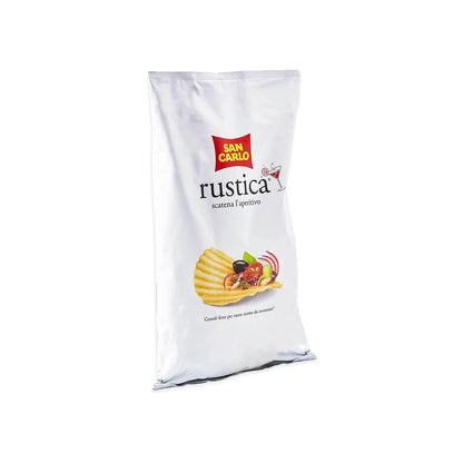 San Carlo Rustica Patatine a Grandi Fette 190g Chips per Aperitivi Senza Glutine