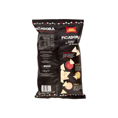SAN CARLO Picadora Tortilla di Mais Bianco Senza Glutine 150g - Confezione da 6