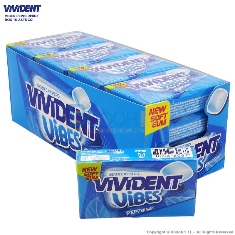 Vivident Vibes Peppermint 16 pezzi