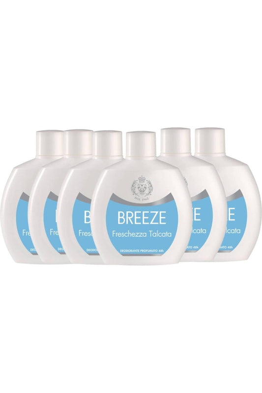 Breeze Deo Squeeze Talcato 100ml 6pz Deodorante 24h
