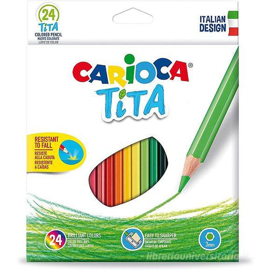 Carioca Tita Pastelli 24pz Colori Intensi Bambini