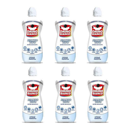 Omino Bianco Vivo 900ml Additivo Bucato Smacchiante 900ml 6 pz