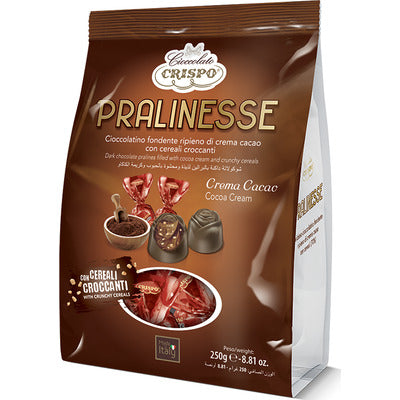 CRISPO PRALINESSE CREMA/CACAO GR250 3 PZ.