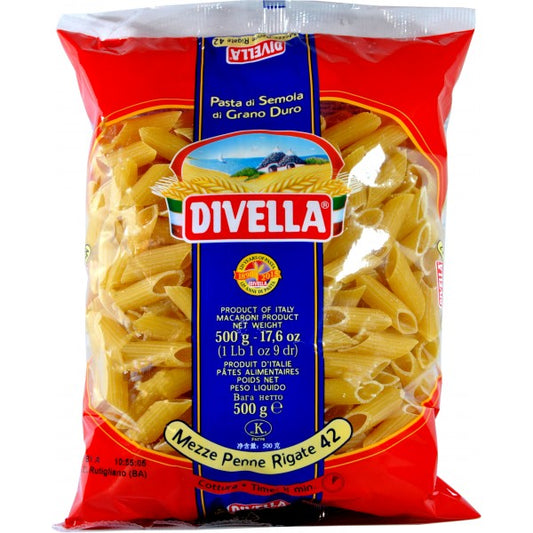 Divella Mezze Penne Rigate 42 500g 24pz