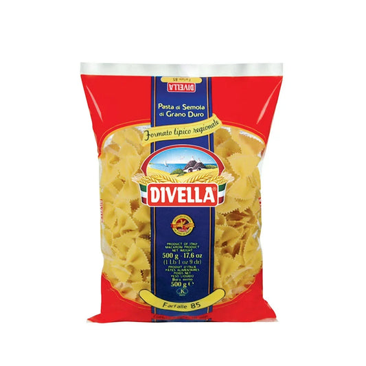 Divella Pasta di Semola  Farfalle N85, 500g 24pz