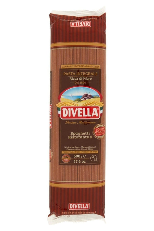Divella Spaghetti Integrali 500g Pasta Grano Duro 12pz