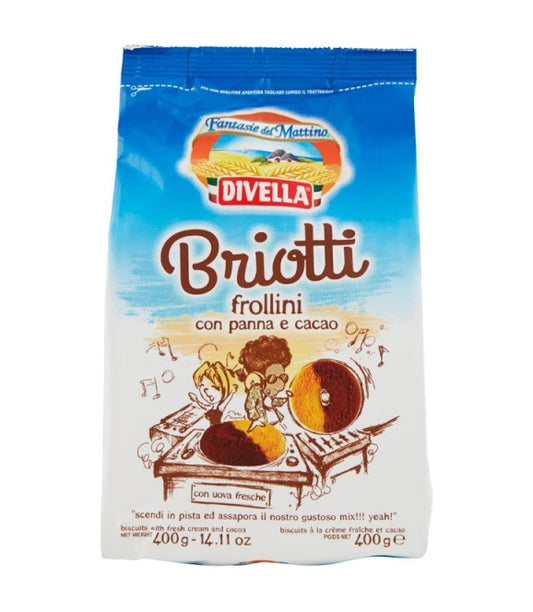 Divella Briotti Pan Cacao 400g Biscotti Croccanti 6pz