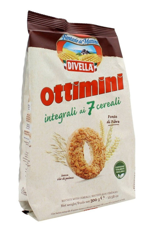 Divella Ottimini Integrali 7 Cereali 300g Biscotti 6pz