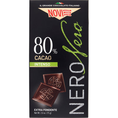 NOVI NERO NERO 80% CACAO GR.75 20 PZ.