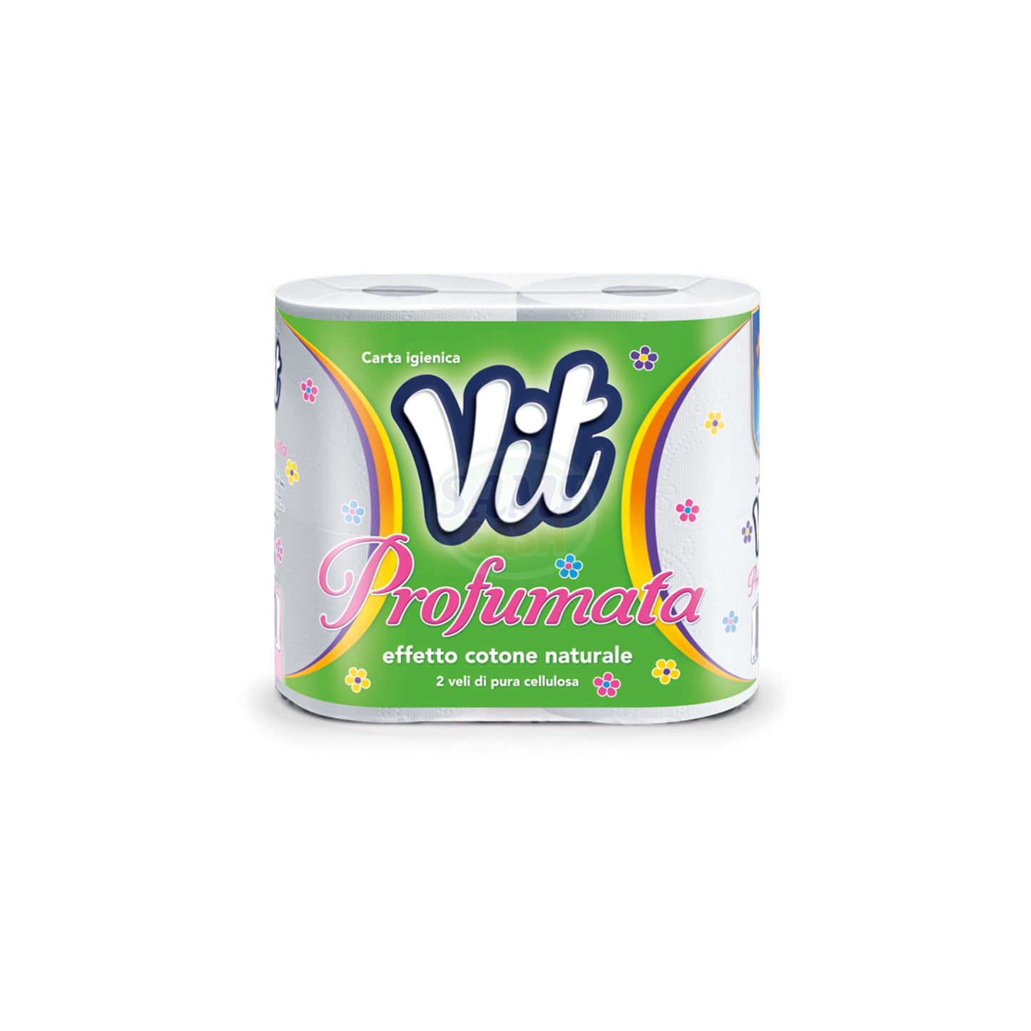 Carta Igienica Vit 4R Profumata Pack da 15 - Totale Rotoli 60
