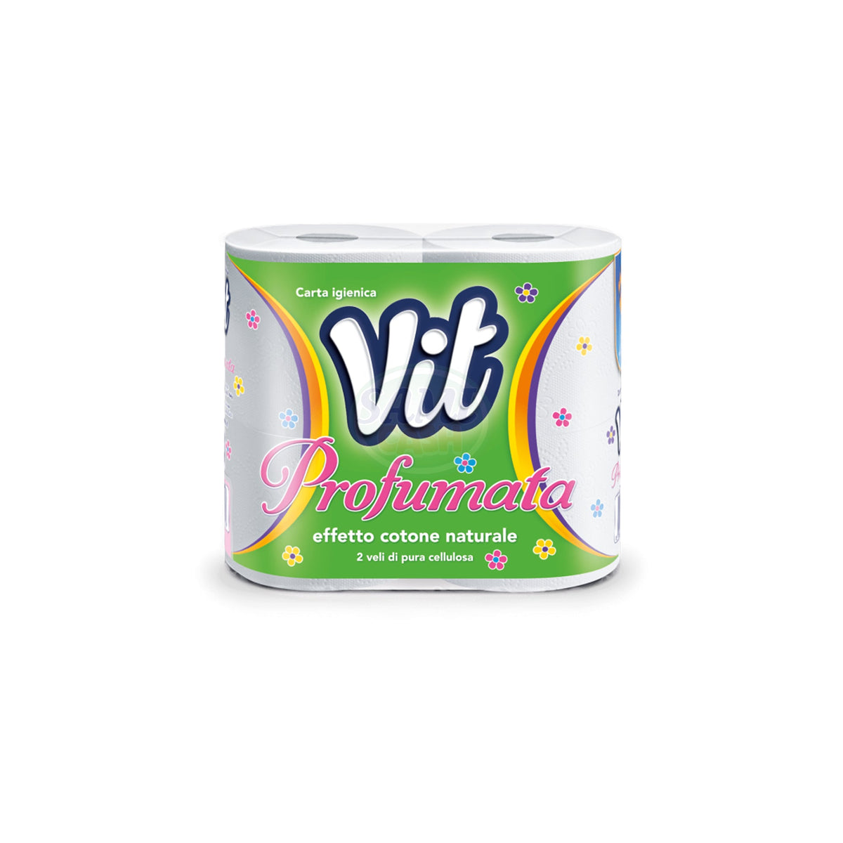 Carta Igienica Vit 4R Profumata Pack da 15 - Totale Rotoli 60