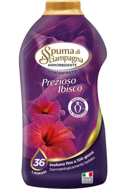 Spuma di Sciampagna Ammorbidente 36 Lavaggi Prezioso Ibisco x 6 pz