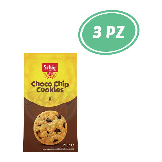 SCHAR GLUTEN FREE CHOCO CHIP GR.200 3 PZ