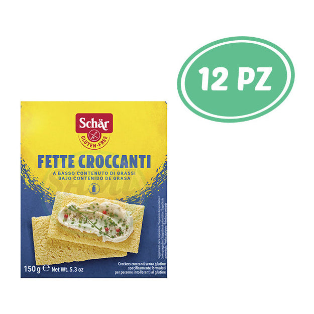 SCHAR GLUTEN FREE FETTE CROCCANTI GR.150 12 pz