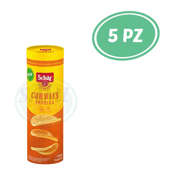 SCHAR GLUTEN FREE CURVIES PAPRIKA 170 5 pz