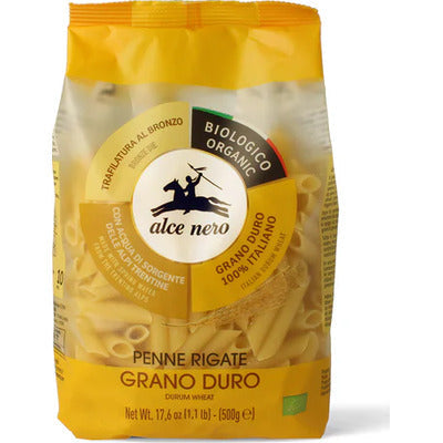 ALCE NERO PENNE RIGATE BIO GR.500 6 PZ.