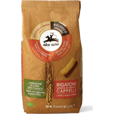 ALCE NERO RIGATONI CAPPELLI BIO GR.500 3 PZ.