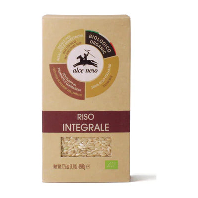 ALCE NERO RISO INTEGRALE BIO GR.500 6 PZ.