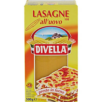 DIVELLA UOVO 108 LASAGNE GR.500 3 PZ.