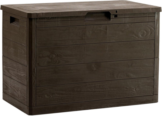 Baule Multiuso Woody's 160 Litri  Contenitore Salvaspazio Marrone