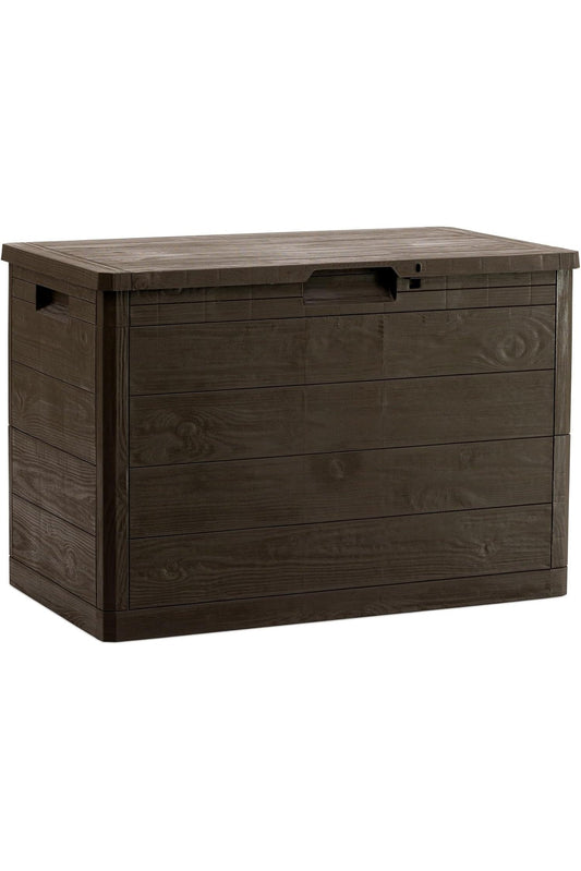 Baule Multiuso Woody's 160 Litri  Contenitore Salvaspazio Marrone