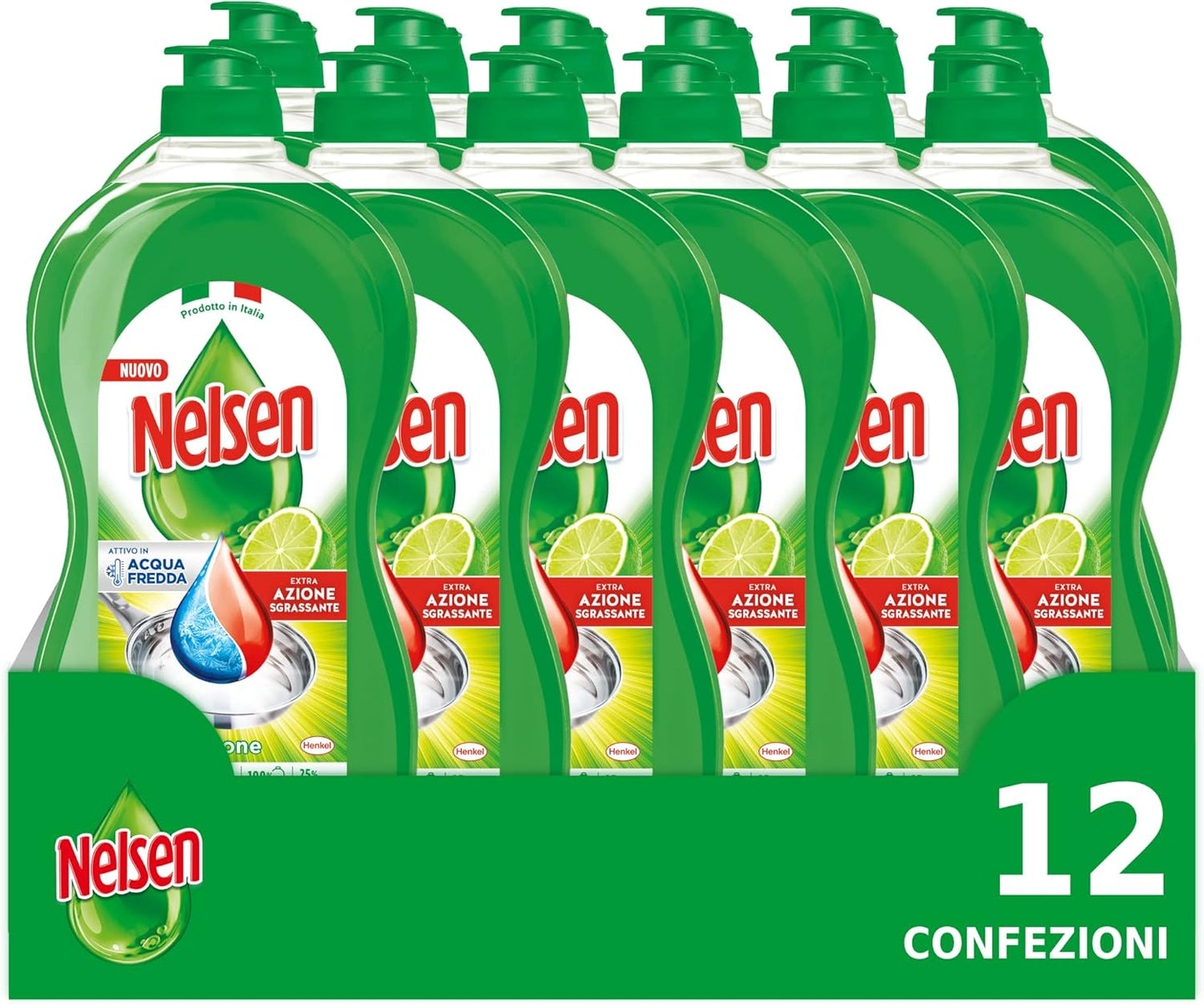 DETERSIVO PIATTI NELSEN 850ML LIMONI X 12