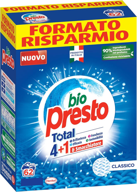 Biopresto 62 Misurini Polvere  Detersivo Lavatrice