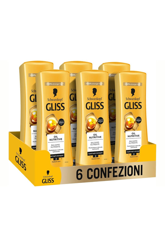 Gliss Oil Nutritive Balsamo Nutriente 200ml 6pz