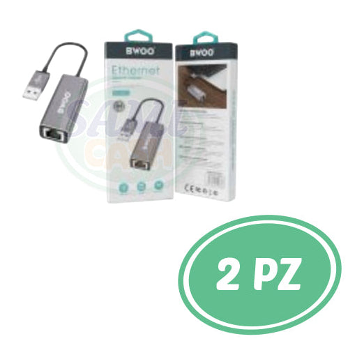 ADATTATORE DI RETE ETHERNET 2 PZ