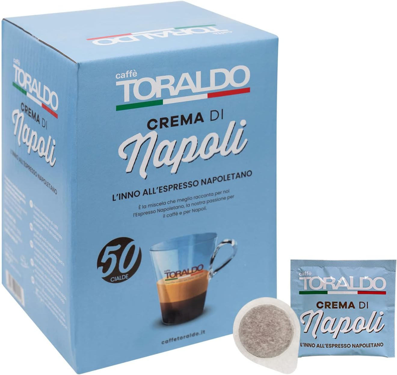 Toraldo Cialde Caffè Crema di Napoli 50pz Espresso Intenso