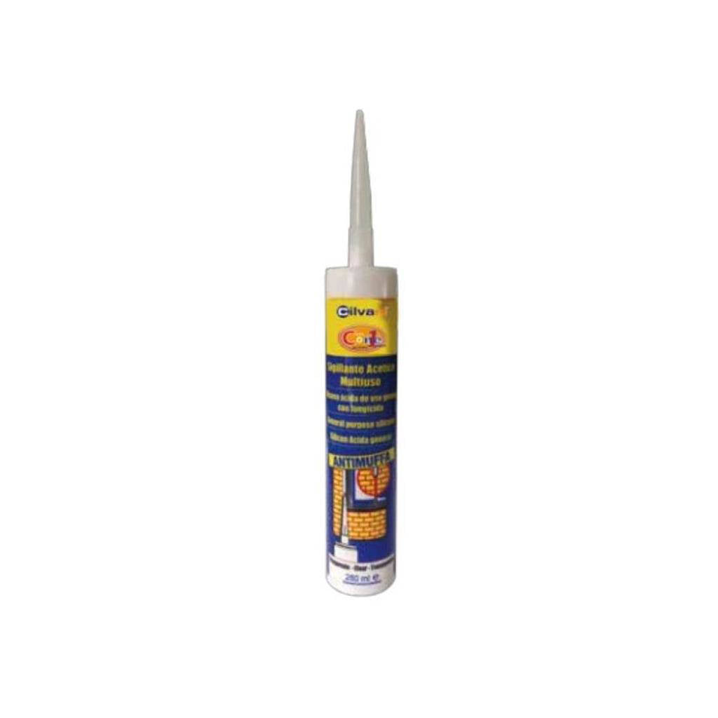 Cilvani Silicone Acetico 280 Ml Bianco x 6pz