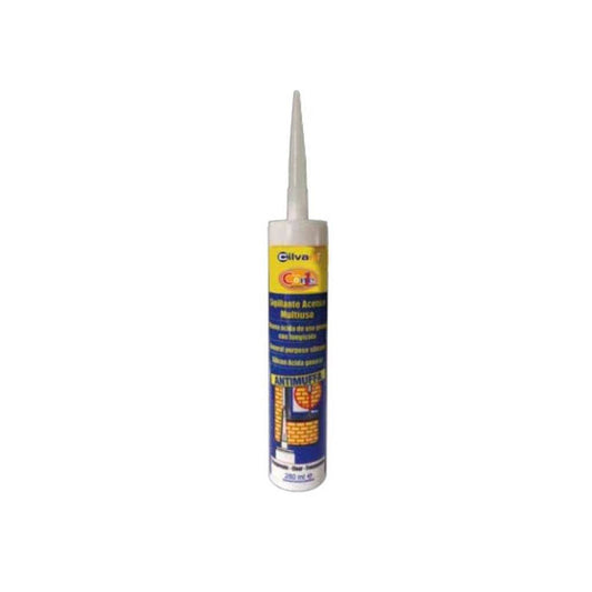 Cilvani Silicone Acetico 280 Ml Bianco x 6pz