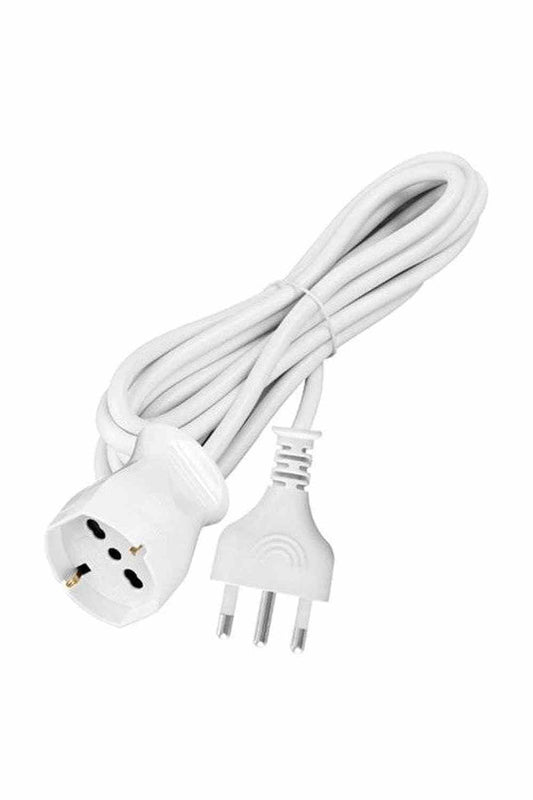 Prolunga Lineare 3 Metri Spina 16A+T Presa Schuko + Bivalente 10/16A+T