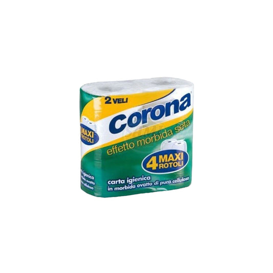 Carta Igienica Corona 4 Maxi Rotoli 2V Pack da 10 - Totale Rotoli 40