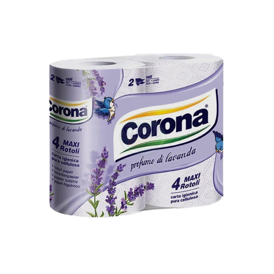 Carta Igienica Corona 4 Rotoli Lav. Pack da 10 - Totale Rotoli 40