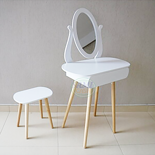 LOVEHOME PETINEUSE - Postazione Trucco con Specchiera 80 x 120 x 240