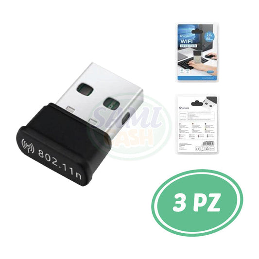 RICEVENTE WI-FI USB PER PC 3 PZ