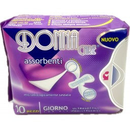 DonnaCare Assorbenti Giorno con Ali  Confezione da 10+2 Pezzi, 18pz