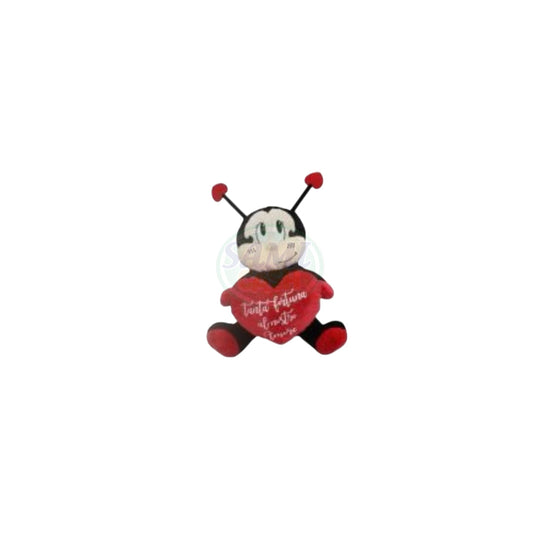 PELUCHE COCCINELLA CON CUORE 55CM