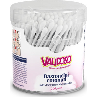 VALIDOSO 200 BASTONCINI COTONATI 12 PZ