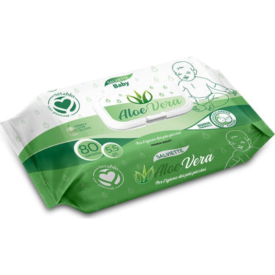 SETABLU 80 SALVIETTE BABY ALOE 62039 24 PZ